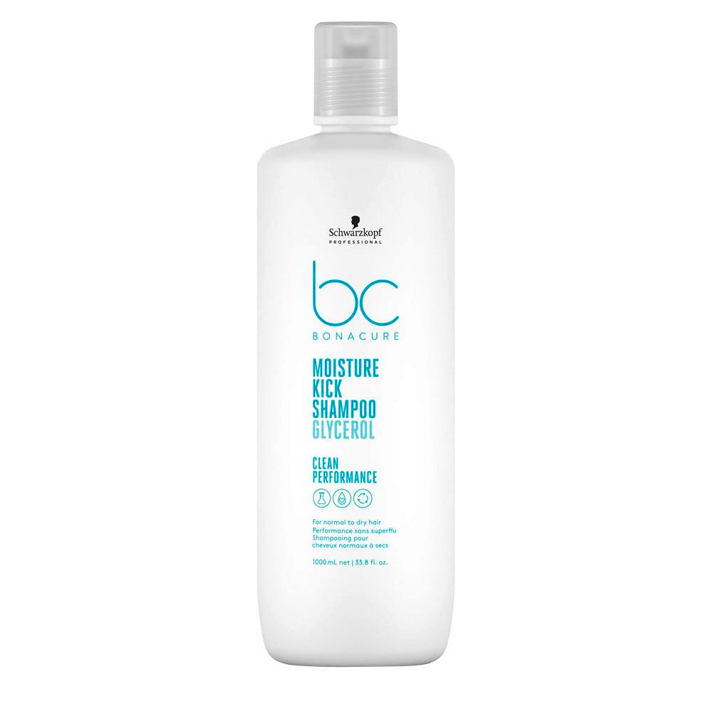 Schwarzkopf BC Bonacure Moisture Kick Shampoo Glycerol 1000ml - shampooing pour les cheveux secs
