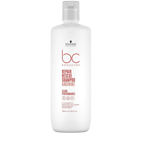 Schwarzkopf BC Bonacure Repair Rescue Shampoo Arginine 1000ml - shampooing réparateur