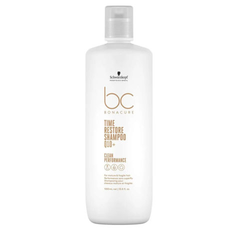 Schwarzkopf BC Bonacure Time Restore Shampoo Q10+ shampoo 1000ml - shampooing pour les cheveux matures