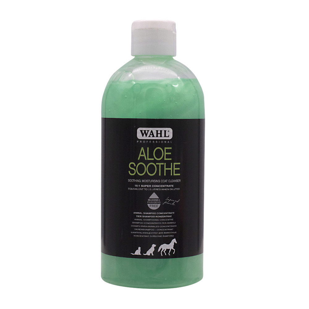 Wahl Pro Pet Aloe Soothe Shampoo 500ml - shampooing concentré à l'aloès pour animaux