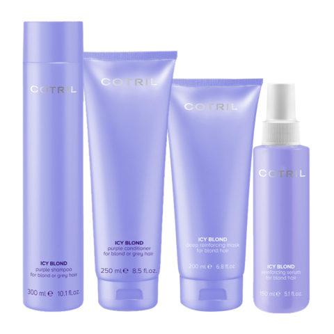 Icy Blond Purple Shampoo 300ml  Conditioner 250ml Deep Reinforcing Mask 200ml  Serum 150ml