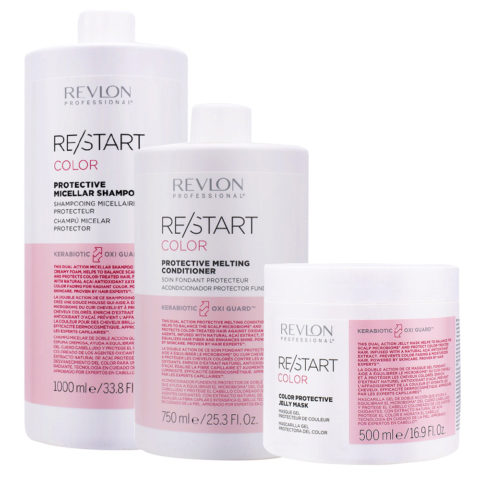 Restart Color Protective Micellar Shampoo1000ml Conditioner750ml Mask500ml