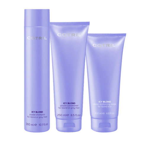 Icy Blond Purple Shampoo 300ml Conditioner 250ml Deep Reinforcing Mask 200ml