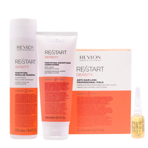 Restart Density Shampoo250ml Conditioner200ml Anti Hair Loss Treatment12x5ml