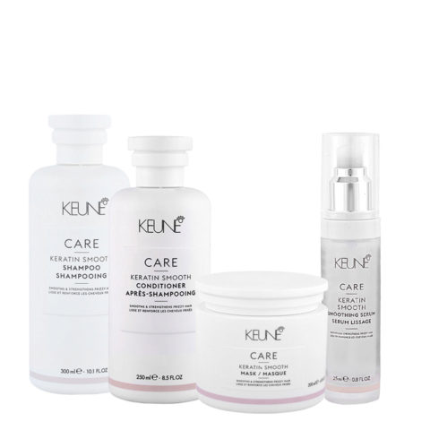 Care Line Keratin Smooth Shampoo300ml Conditioner250ml Mask200ml Serum25ml