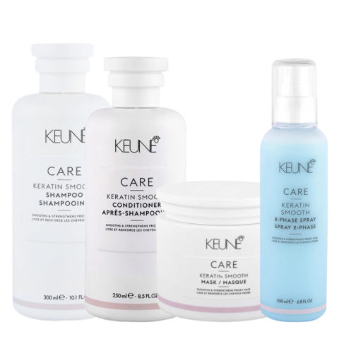 Care Line Keratin Smooth Shampoo300ml Conditioner250ml Mask200ml 2 Phase Spray200ml