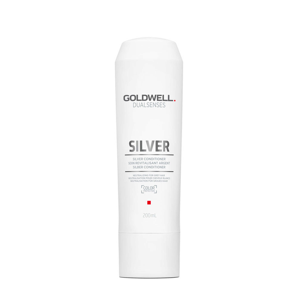 Goldwell Dualsenses Silver Conditioner 200ml - baume pour cheveux gris ou blonds froids