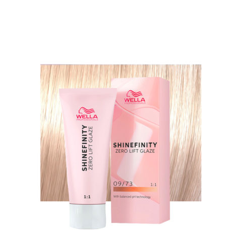 Shinefinity Caramel Milk 09/73 Blond Très Clair Sable Doré 60ml - coloration demi-permanente