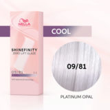 Wella Shinefinity Platinum Opal 09/81 Blond Très Clair Perle Cendré 60 ml - coloration demi-permanente