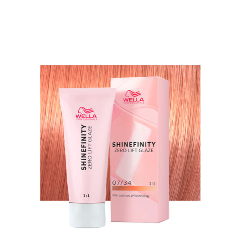 Shinefinity Paprika Spice 07/34 Blond Cuivré Moyen Doré 60 ml - coloration demi-permanente