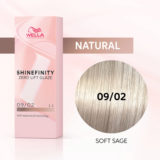 Wella Shinefinity Soft Sage 09/02 Blond Naturel Très Clair Mat 60ml - coloration demi-permanente