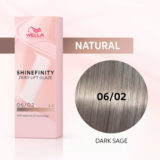 Wella Shinefinity Dark Sage 06/02 Blond Foncé Naturel Mat 60ml - coloration demi-permanente