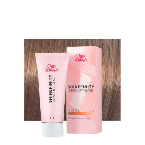 Shinefinity Caramel Chocolate 06/73 Blond Sable Doré Foncé 60ml - coloration demi-permanente