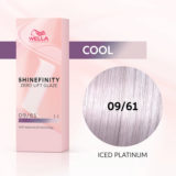 Wella Shinefinity Iced Platinum 09/61 Blond Très Clair Violet Cendré 60 ml - coloration demi-permanente