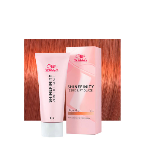 Shinefinity Copper Sunset 06/43 Blond Foncé Cuivré Doré 60ml - coloration demi-permanente