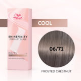 Wella Shinefinity Frosted Chestnut 06/71 Blond Foncé Sable Cendré 60 ml - coloration demi-permanente