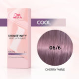 Wella Shinefinity Cherry Wine 06/6 Blond Foncé Violet 60ml - coloration demi-permanente