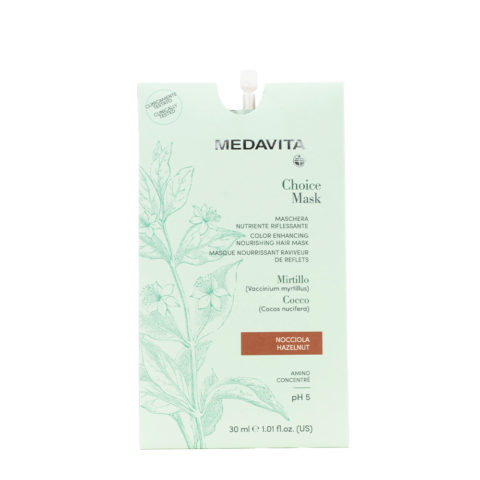 Medavita Lunghezze Choice Mask Hazelnut 30ml - masque reflets nourissant noisette