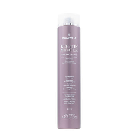 Medavita Lunghezze Keratin Miracle Sleek Hair Shampoo 250ml - shampooing lissant