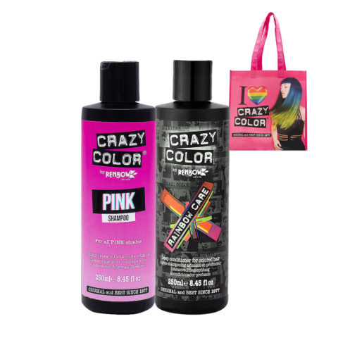 Shampoo Pink 250ml Deep Conditioner pour cheveux colorés 250ml + cabas en cadeau