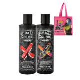 Crazy Color Shampoo Red 250ml Deep Conditioner pour cheveux colorés 250ml + Cabas en cadeau