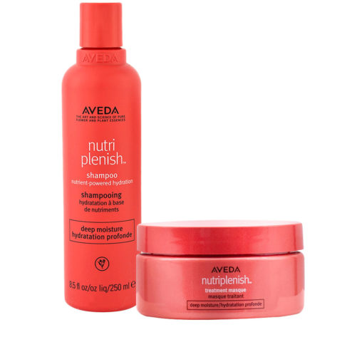 Aveda Nutri Plenish Deep Moisture Shampoo 250ml Treatment Masque 200ml