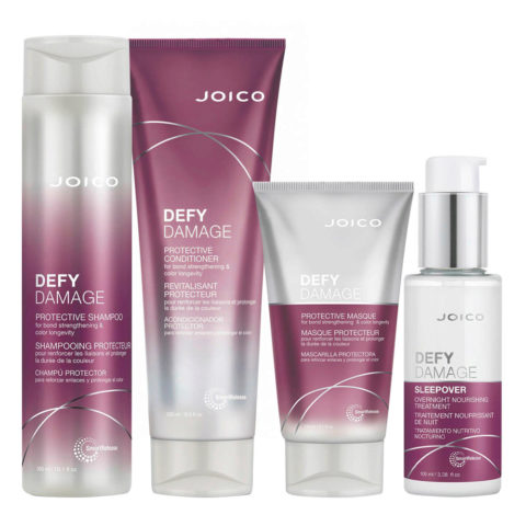 Joico Defy Damage Protective Shampoo 300ml Conditioner 250ml Mask 150ml Overnight Treatment 100ml