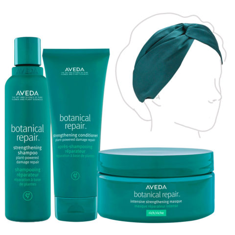 Aveda Botanical Repair Shampooing 200ml Conditionneur 200ml Masque 200ml + Bandeau cheveux en cadeau
