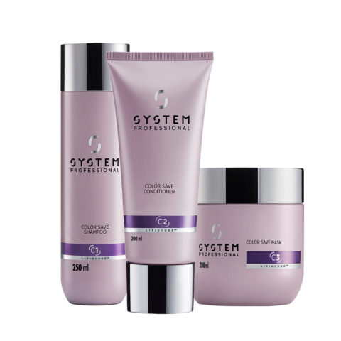 System Professional Color Save Shampoo C1 250ml Conditioner C2 200ml Mask C3 200ml