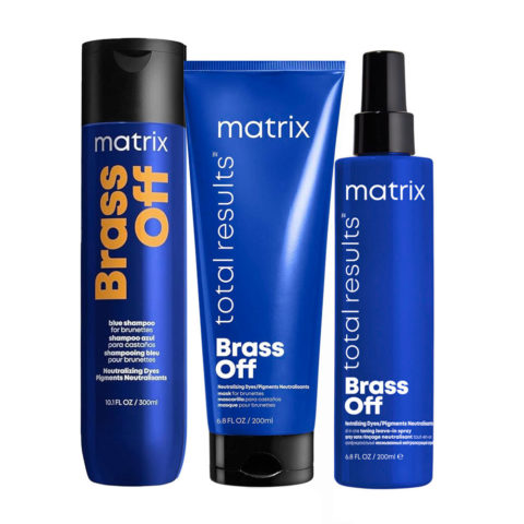 Haircare Brass Off Shampoo 300ml Mask 200ml Toning Spray 200ml