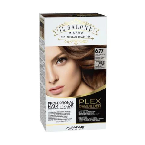 Il Salone Plex Rebuilder Color Kit 6.77 Blond Foncé Chocolat - coloration permanente en crème