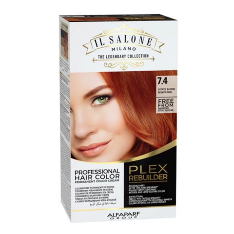 Alfaparf Milano Il Salone Plex Rebuilder Color Kit 7.4 Blond Cuivré - coloration permanente en crème