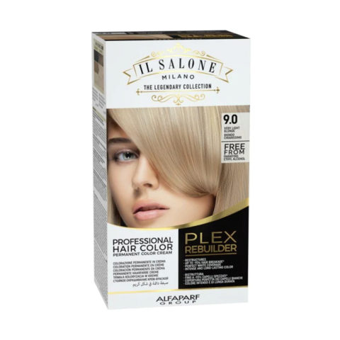 Il Salone Plex Rebuilder Color Kit 9.0 Blond Très Clair - coloration permanente en crème