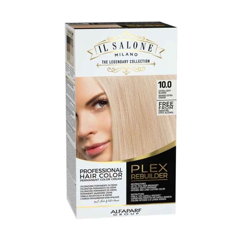 Alfaparf Milano Il Salone Plex Rebuilder Color Kit 10.0 Blond Extra Clair  - coloration permanente en crème