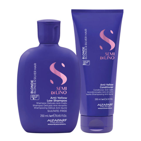 Semi di Lino Blonde Anti Yellow Low Shampoo 250ml Conditioner 200ml