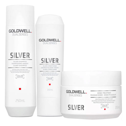 Dualsenses Silver Shampoo 250ml Conditioner 200ml Treatment 200ml