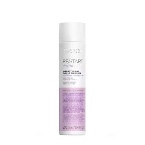 Revlon Restart Strengthening Purple Cleanser 250ml - shampooing pour cheveux blonds