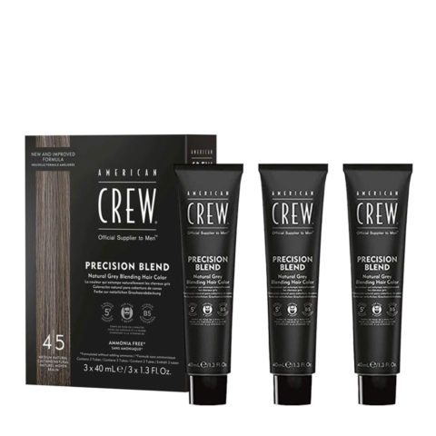 American Crew Precision Blend Naturale 3x40ml 4/5 - teinture pour cheveux et barbe