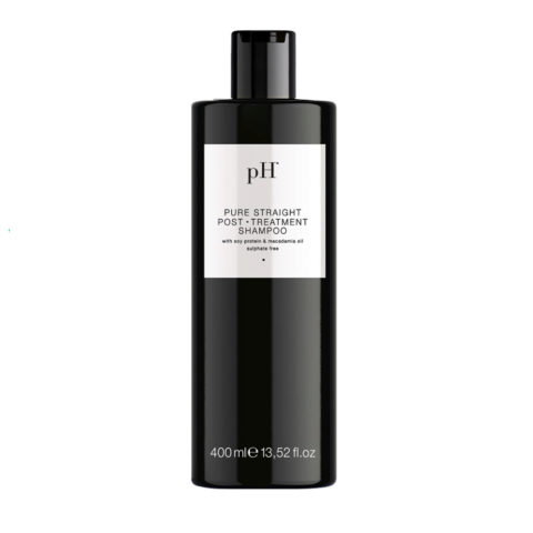 PH Laboratories Pure Straight Post Treatment Shampoo 400ml - shampooing après traitement lissant
