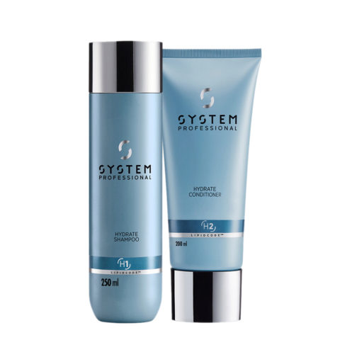 Hydrate Shampoo H1, 250ml Conditioner H2, 200ml