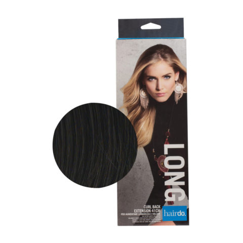 Hairdo Curl Back Extension Noir 41cm - extension de cheveux dégradés et vagues