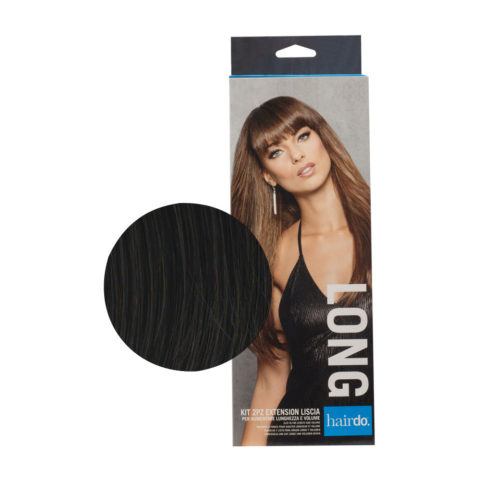 Hairdo  Extension Lisse Noir 2x51cm - extension de cheveux