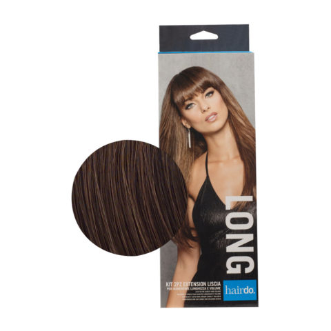 Hairdo  Extension Lisse Marron Moyen Cuivré 2x51cm - extension de cheveux