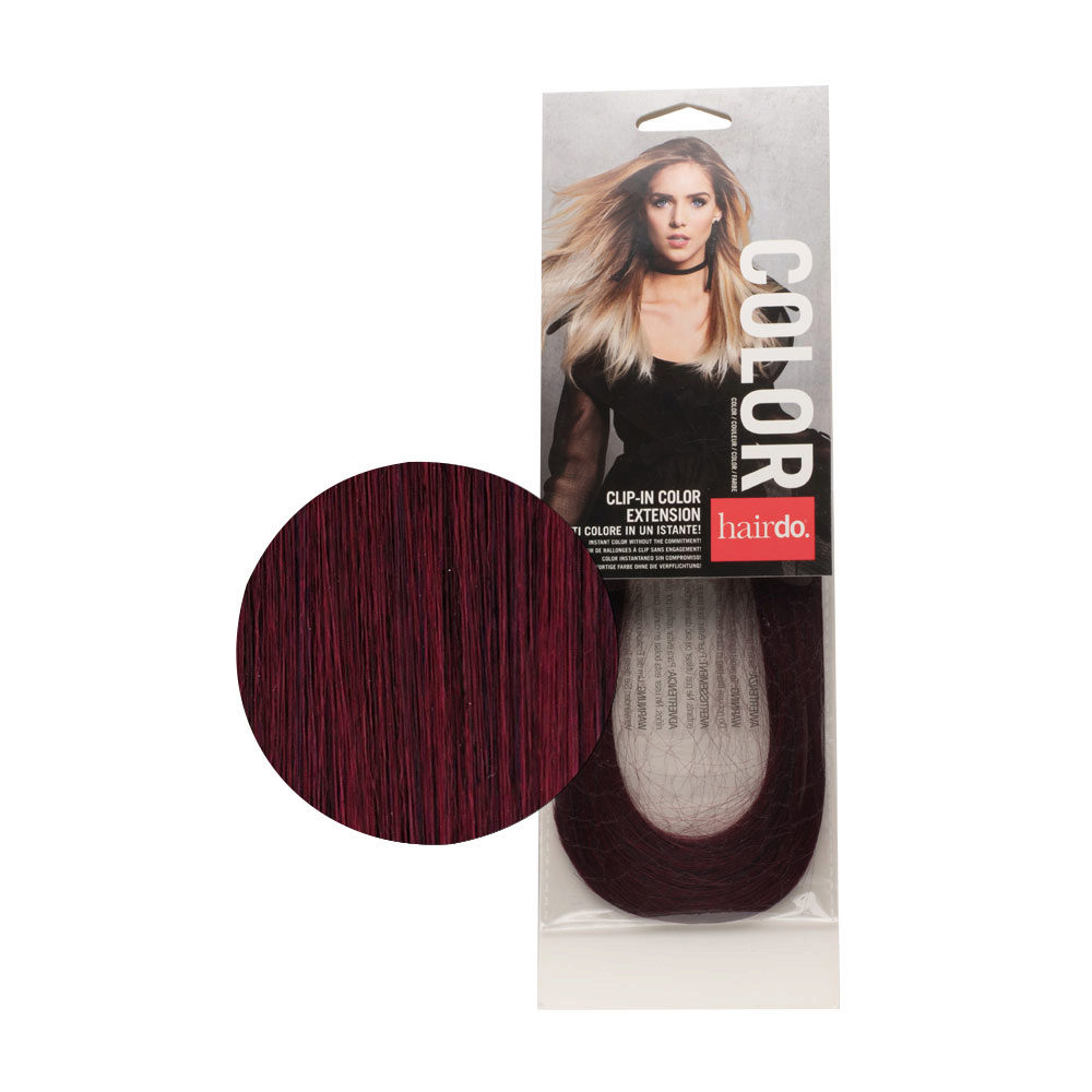 Hairdo Clip-In Color Extension Cerise Noir 36cm - extension à clip