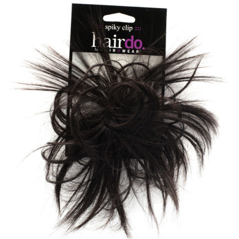 Hairdo Spiky Clip Marron Foncé 3x41cm - extension de cheveux effet ébouriffé