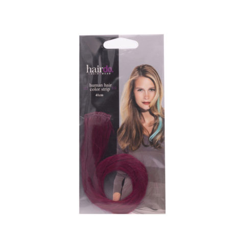Hairdo Color Strip Rouge Vin 3x41cm - extension cheveux colorée