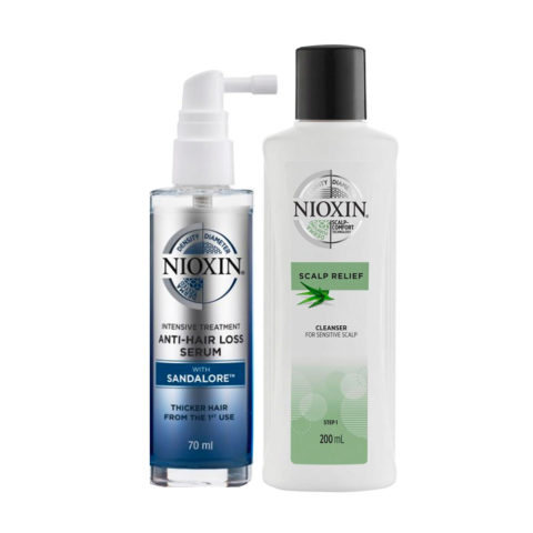 Nioxin Scalp Relief Shampoo 200ml Anti Hairloss Treatment 70ml