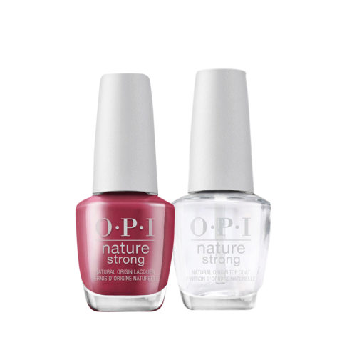 OPI Nature Strong NAT014 Give A Garnet 15ml + Top Coat 15ml