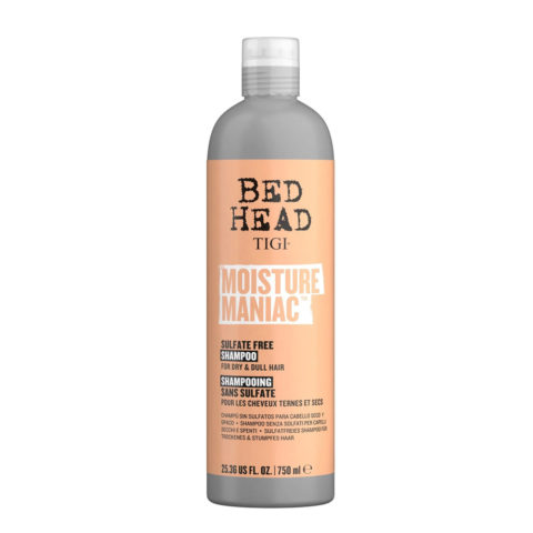 Tigi Bed Head Moisture Maniac Shampoo 750ml - shampooing pour cheveux secs et ternes