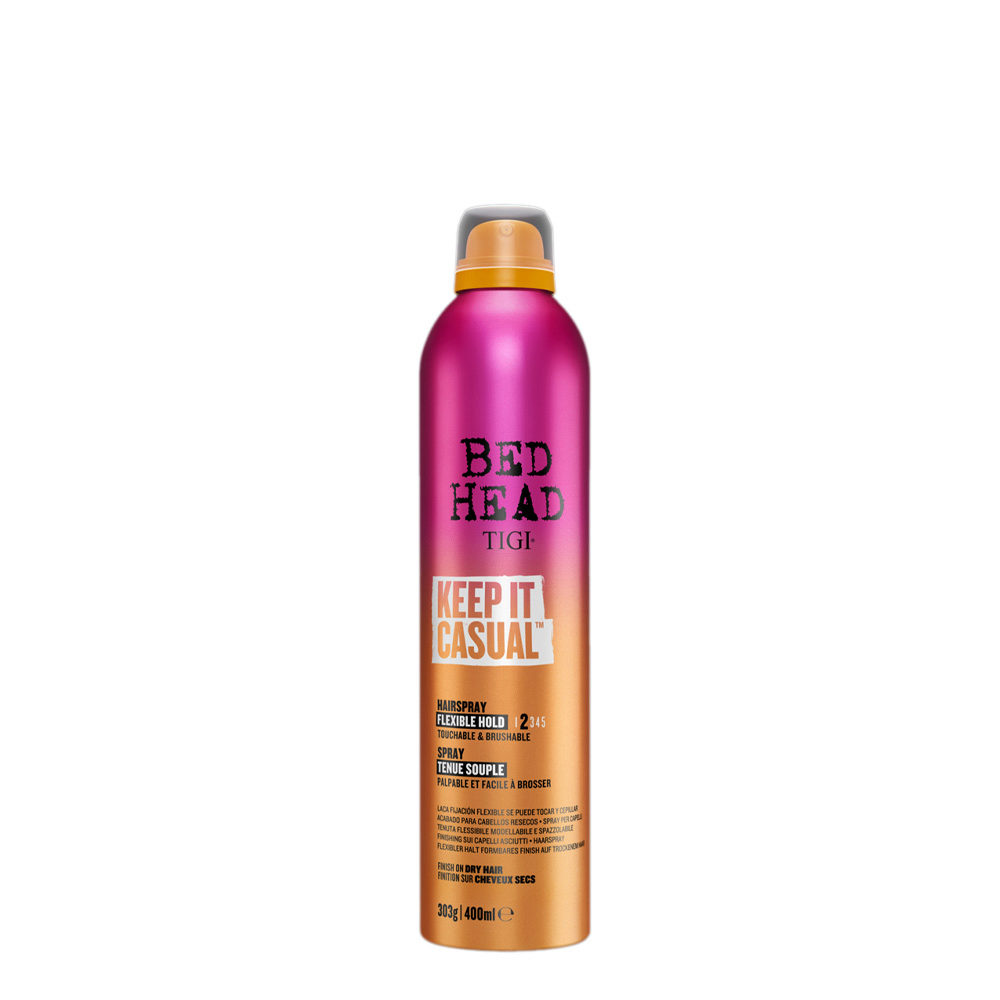 Tigi Bed Head Keep It Casual Flexible Hold Hairspray 400ml - laque légère  tenue forte